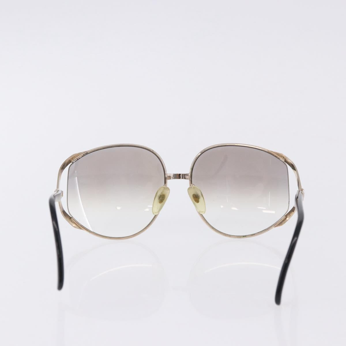 Christian Dior Sunglasses Plastic metal 5 Set Black Gold Auth SW2621