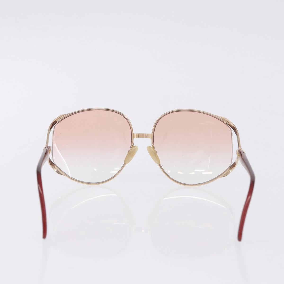 Christian Dior Sunglasses Plastic metal 5 Set Black Gold Auth SW2621