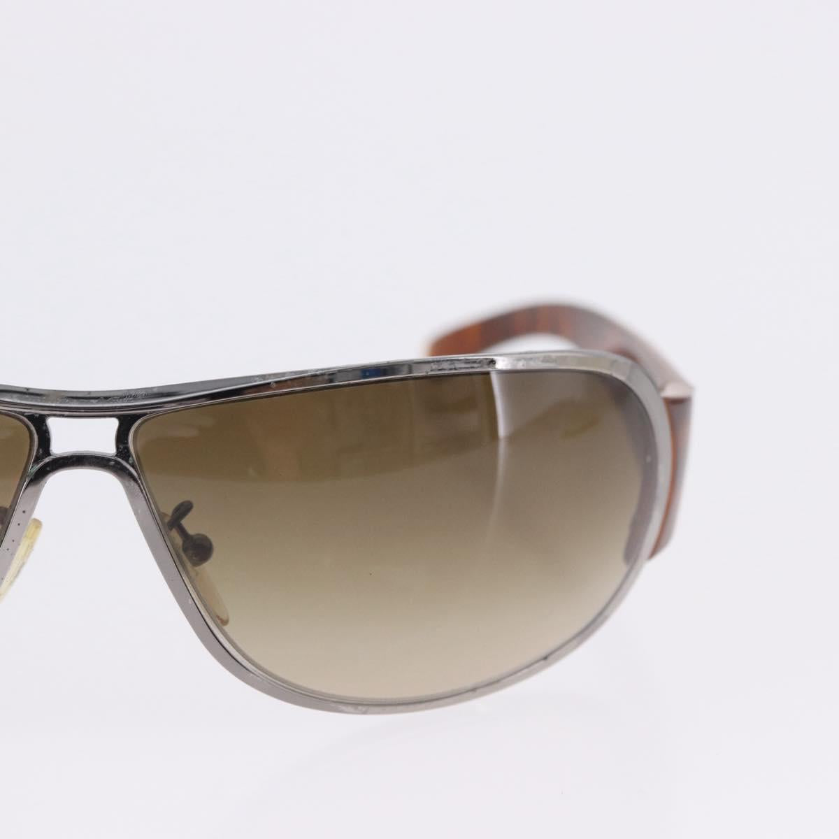 PRADA Sunglasses Plastic Metal 3 Set Black Brown Auth SW2622