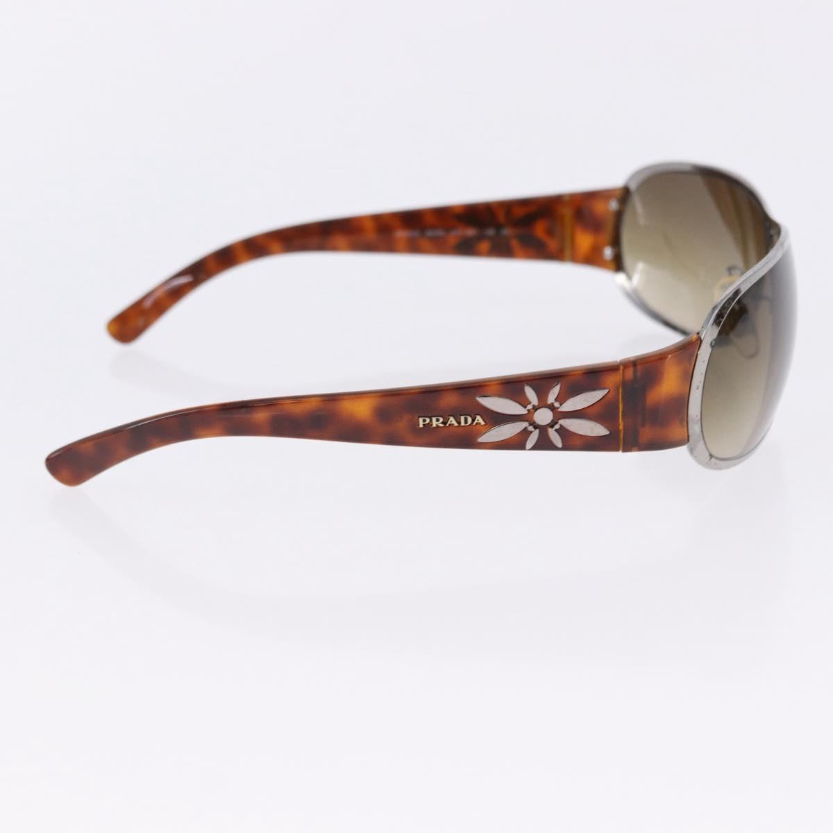 PRADA Sunglasses Plastic Metal 3 Set Black Brown Auth SW2622
