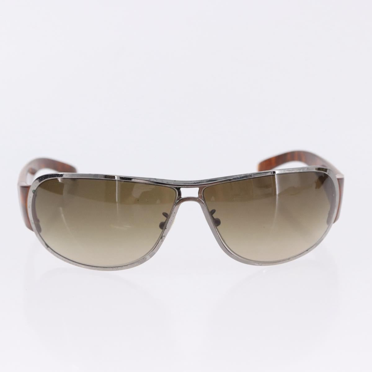PRADA Sunglasses Plastic Metal 3 Set Black Brown Auth SW2622