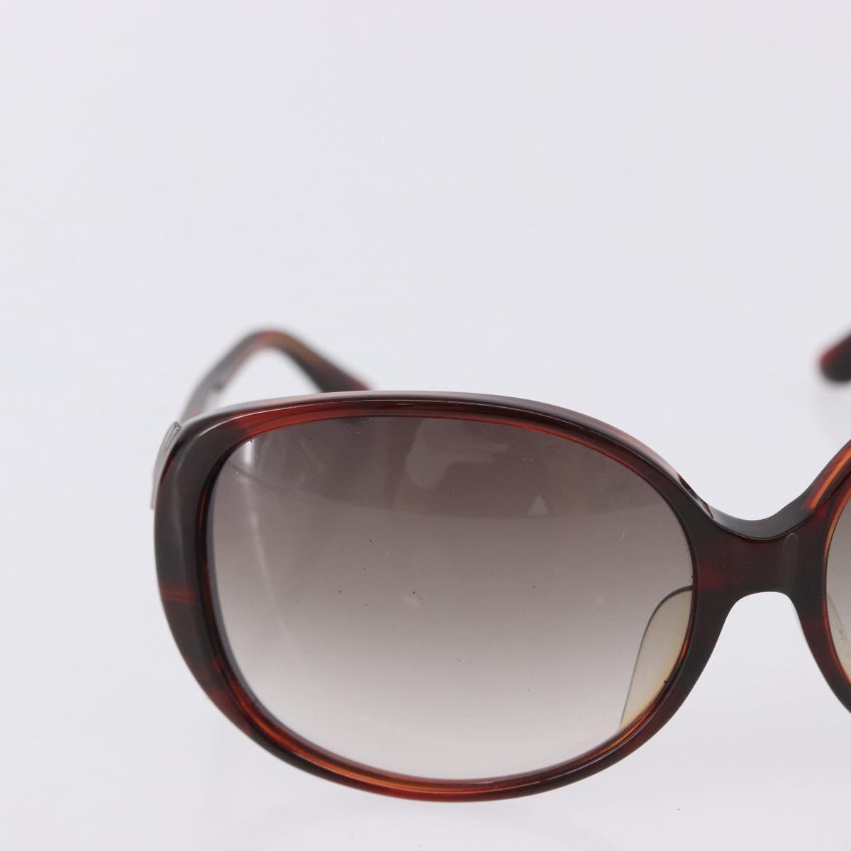 BVLGARI Sunglasses Plastic 3 Set Brown Gold Silver Auth SW2623