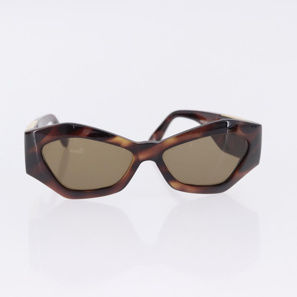 VERSACE Sunglasses Plastic Metal 4 Set Black Gold Auth SW2624
