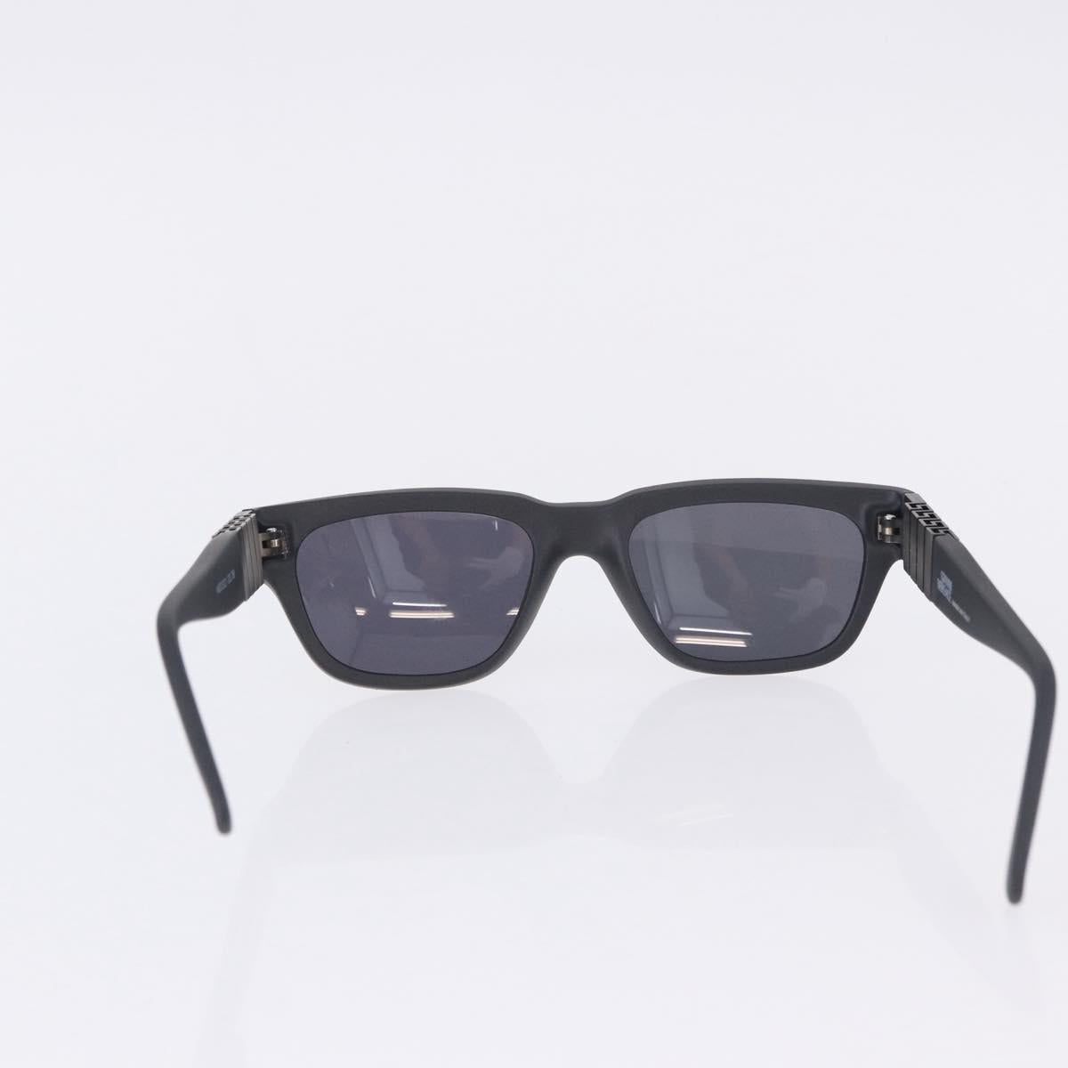 VERSACE Sunglasses Plastic Metal 4 Set Black Gold Auth SW2624