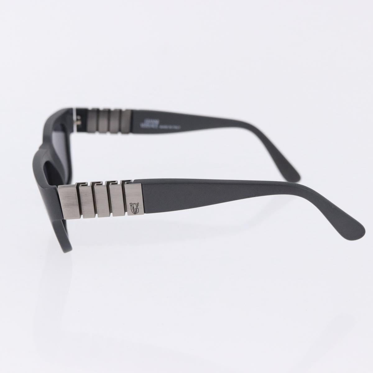 VERSACE Sunglasses Plastic Metal 4 Set Black Gold Auth SW2624