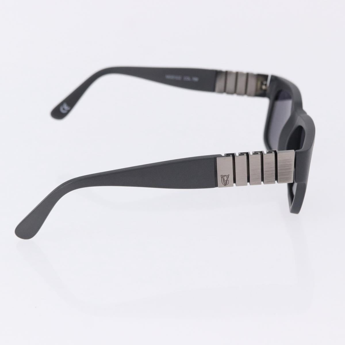 VERSACE Sunglasses Plastic Metal 4 Set Black Gold Auth SW2624