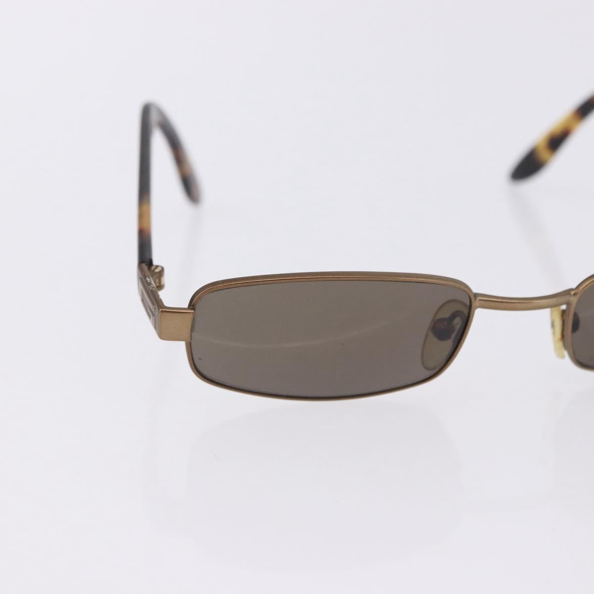 GUCCI Sunglasses Metal Plastic 3 Set Black Gold Auth SW2625
