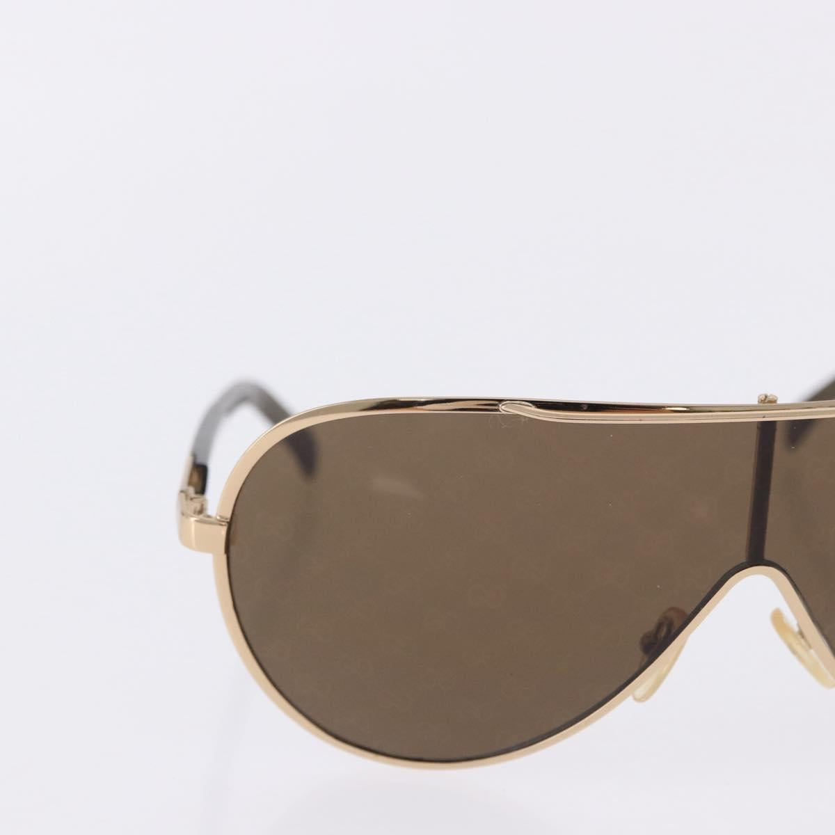 GUCCI Sunglasses Metal Plastic 3 Set Black Gold Green Auth SW2626
