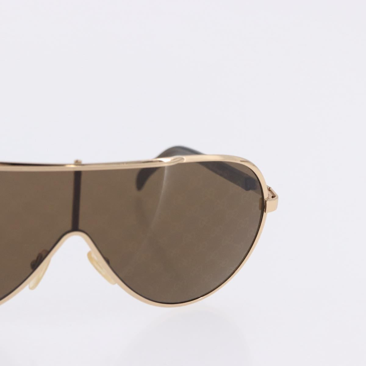 GUCCI Sunglasses Metal Plastic 3 Set Black Gold Green Auth SW2626