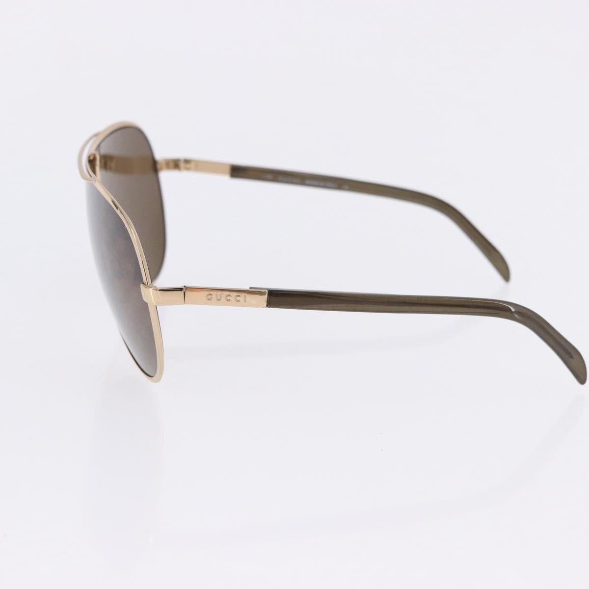 GUCCI Sunglasses Metal Plastic 3 Set Black Gold Green Auth SW2626