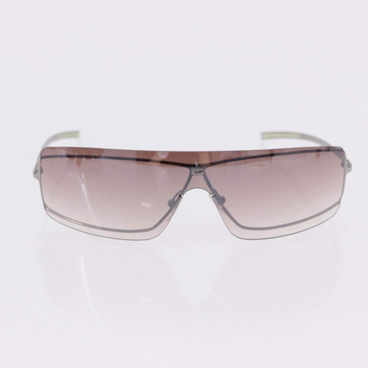 GUCCI Sunglasses Metal 3 Set Silver Brown Auth SW2627
