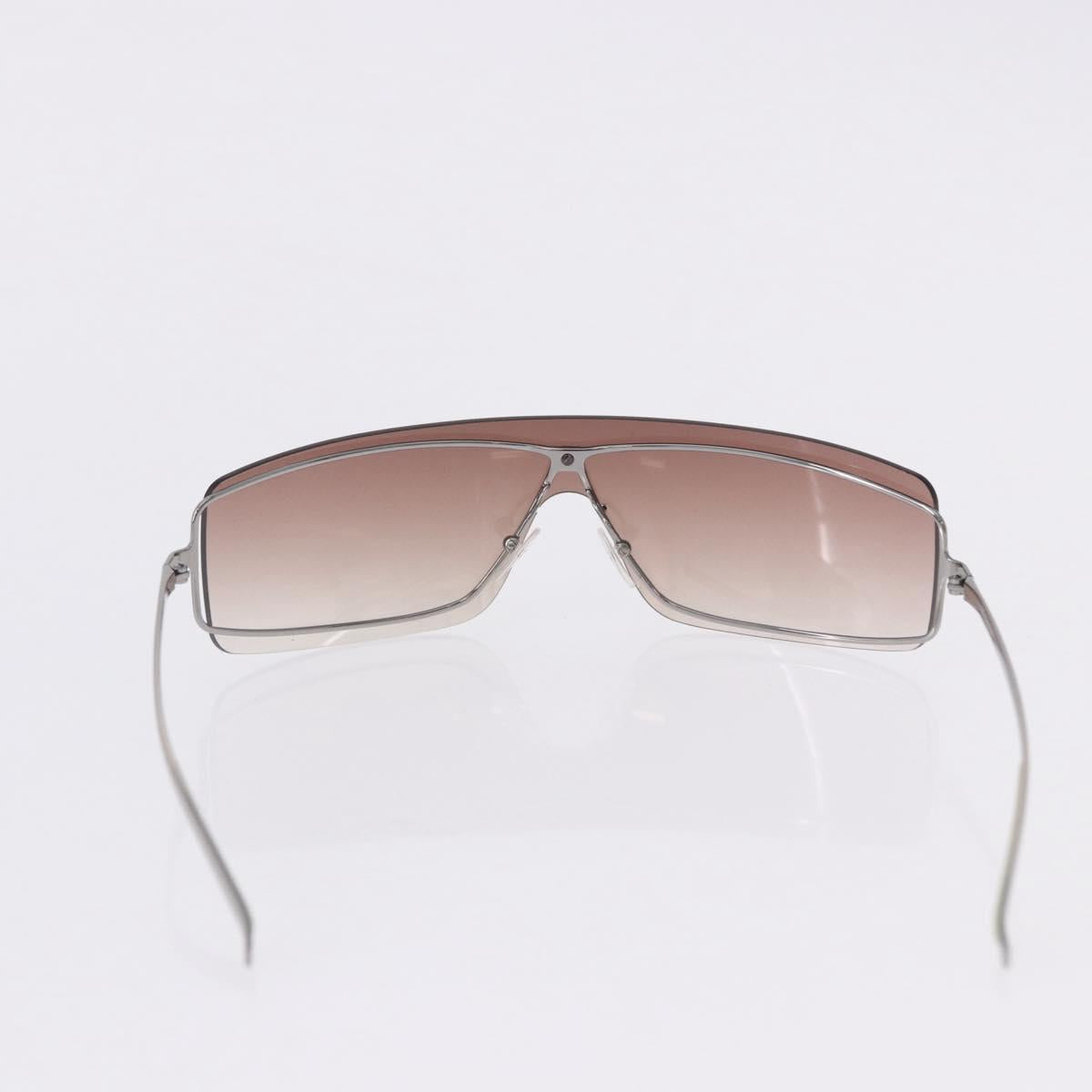 GUCCI Sunglasses Metal 3 Set Silver Brown Auth SW2627