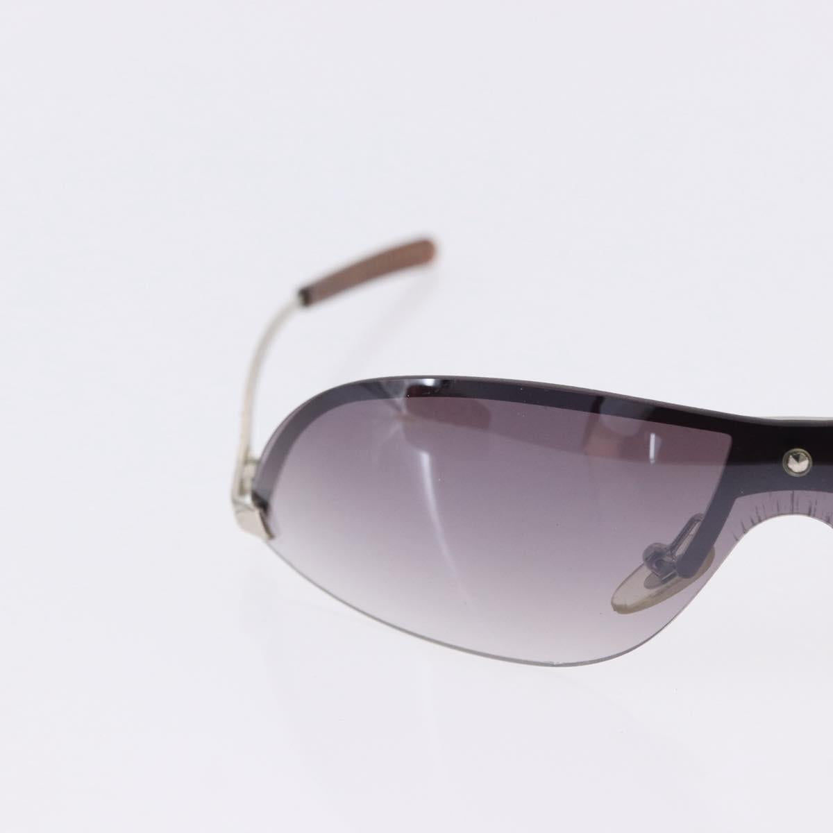 GUCCI Sunglasses Metal Plastic 3 Set Silver Brown Auth SW2628