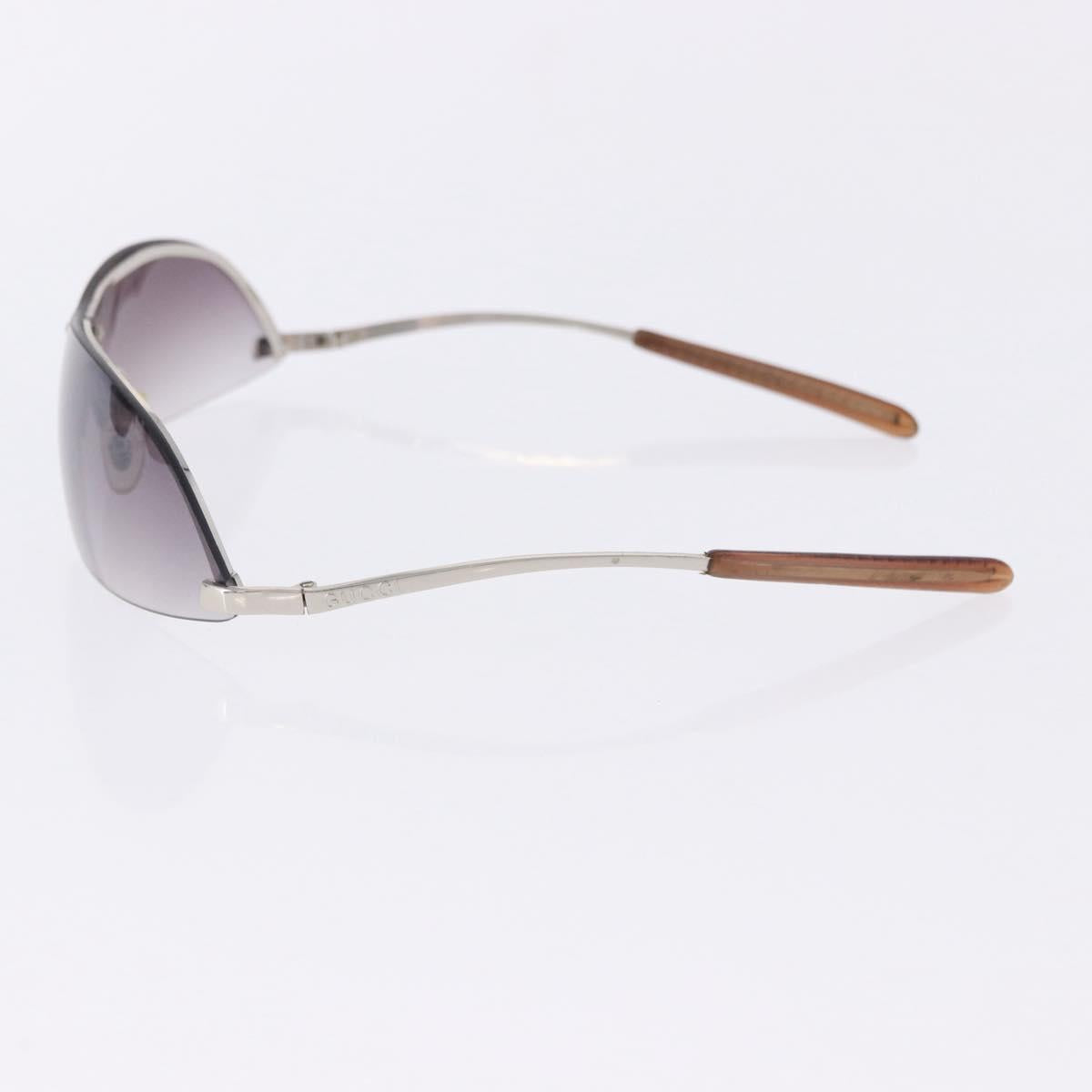GUCCI Sunglasses Metal Plastic 3 Set Silver Brown Auth SW2628