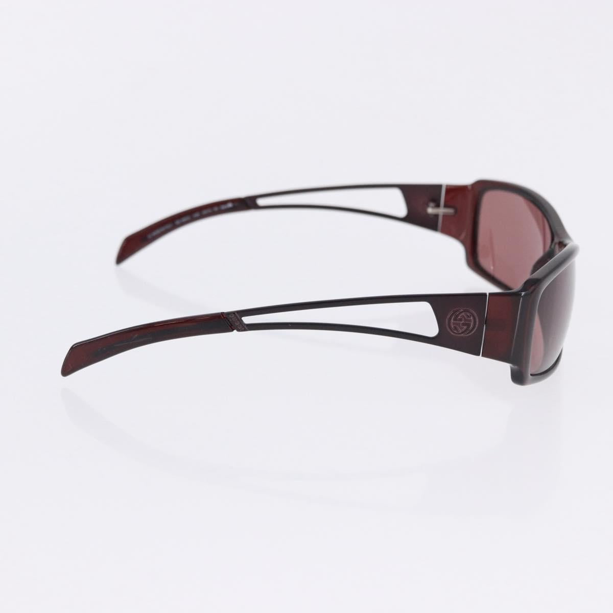 GUCCI Sunglasses Metal Plastic 3 Set Silver Brown Auth SW2628