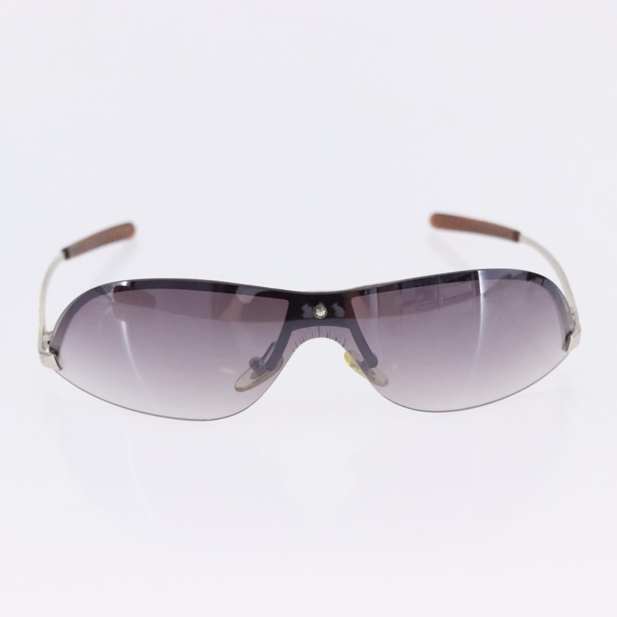 GUCCI Sunglasses Metal Plastic 3 Set Silver Brown Auth SW2628