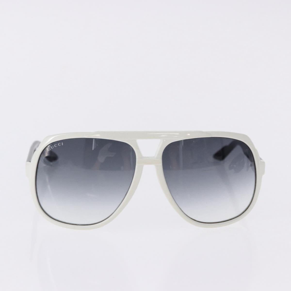GUCCI Sunglasses Plastic 3 Set White Black Gray Auth SW2629