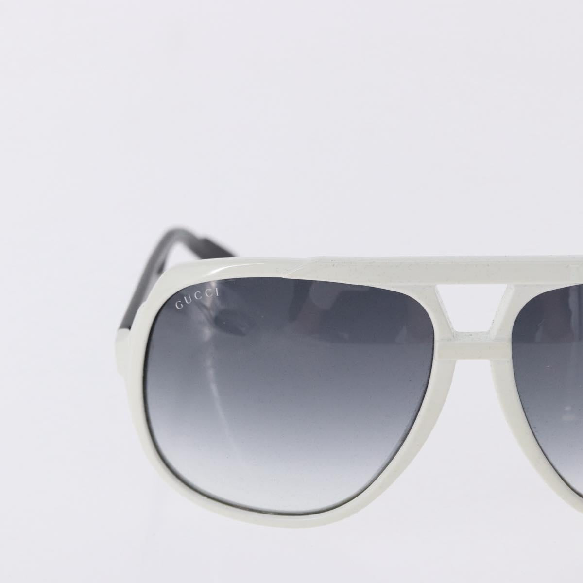 GUCCI Sunglasses Plastic 3 Set White Black Gray Auth SW2629