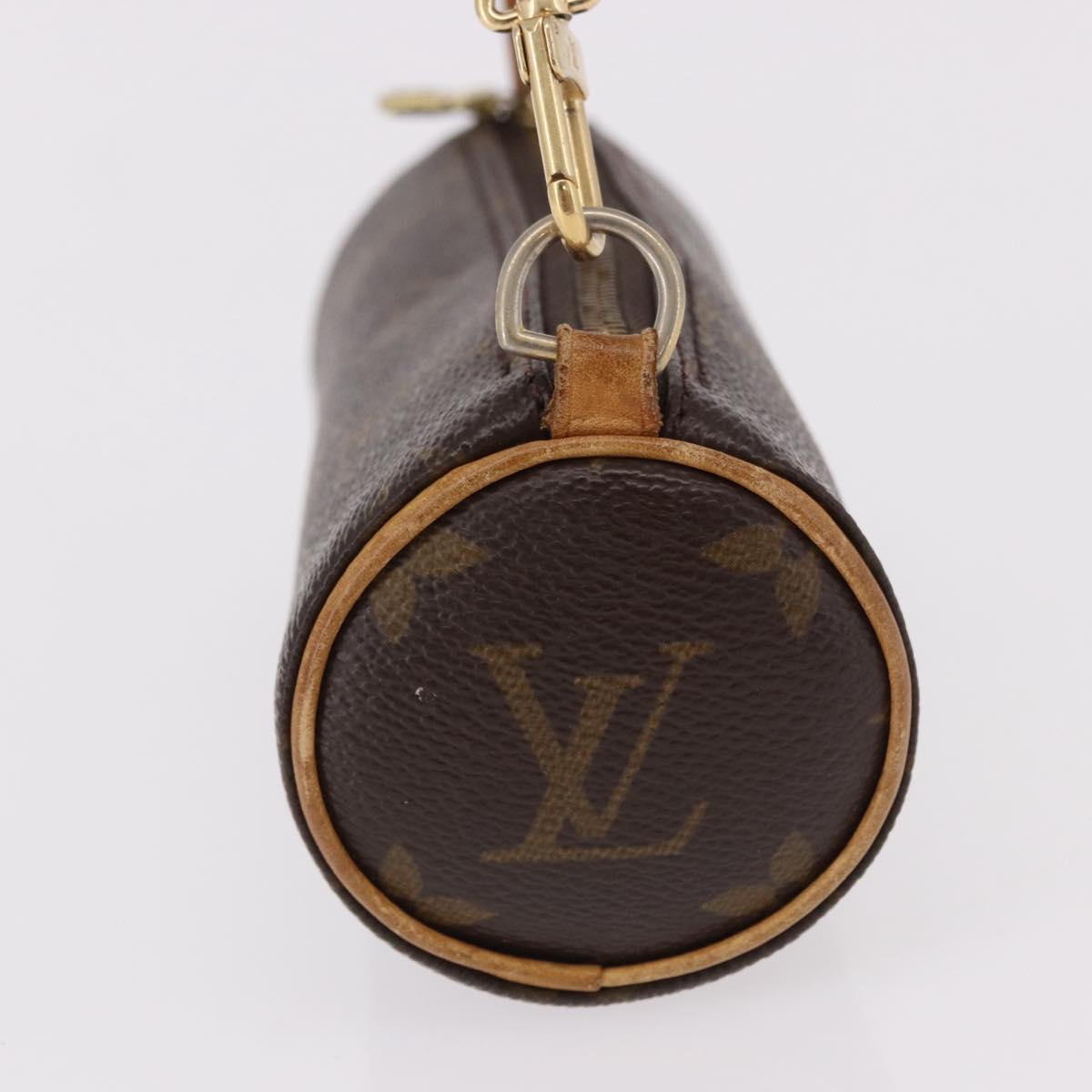 LOUIS VUITTON Monogram Papillon Pouch Pouch LV Auth SW2633