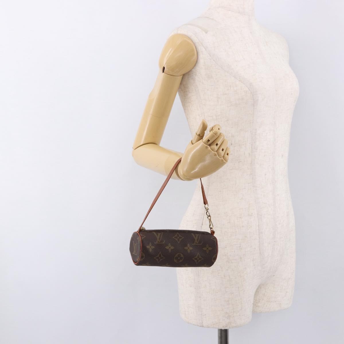 LOUIS VUITTON Monogram Papillon Pouch LV Auth SW2634