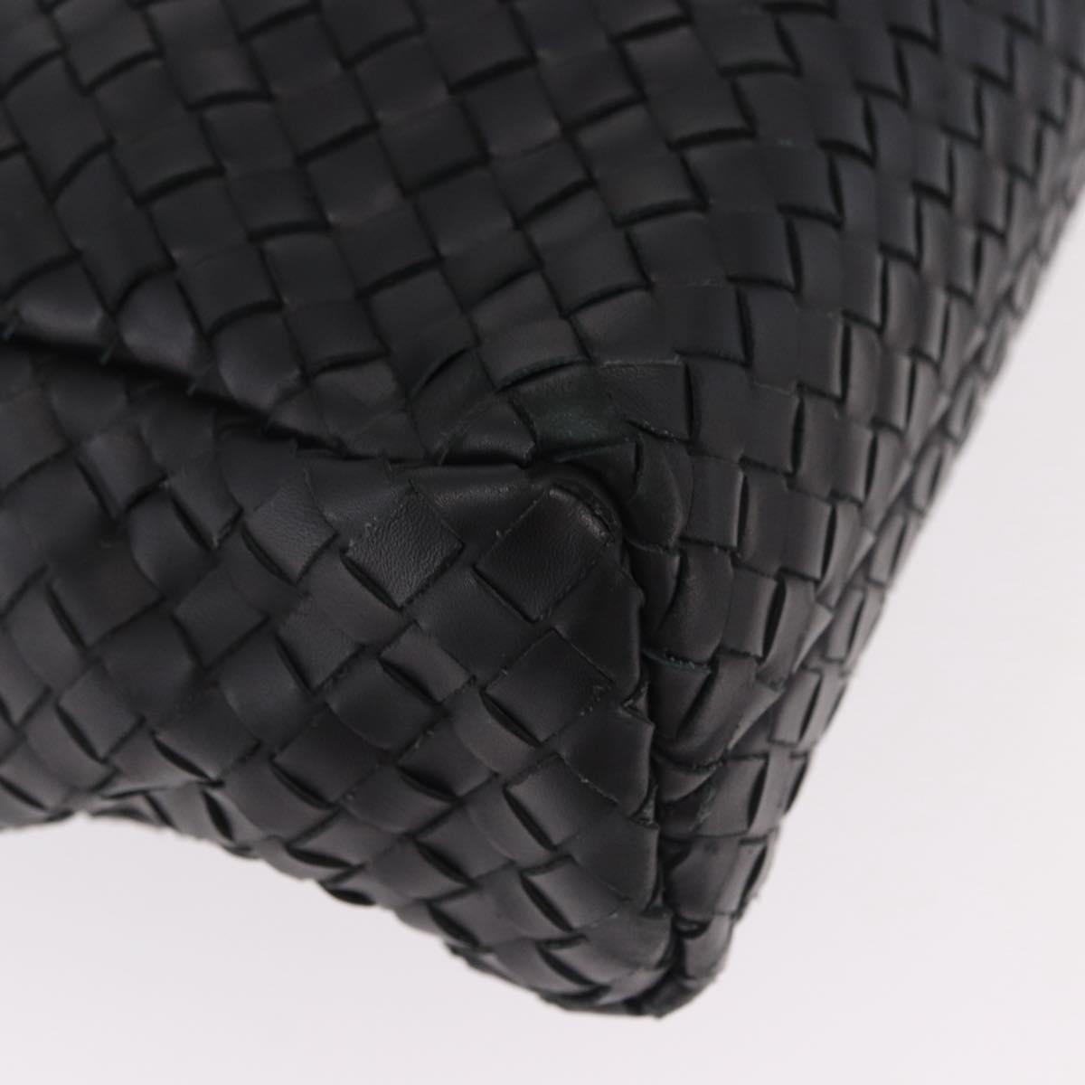 BOTTEGA VENETA INTRECCIATO Briefcase Leather Black 113095 Auth SW2642V
