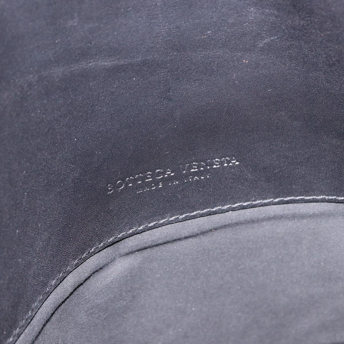 BOTTEGA VENETA INTRECCIATO Briefcase Leather Black 113095 Auth SW2642V