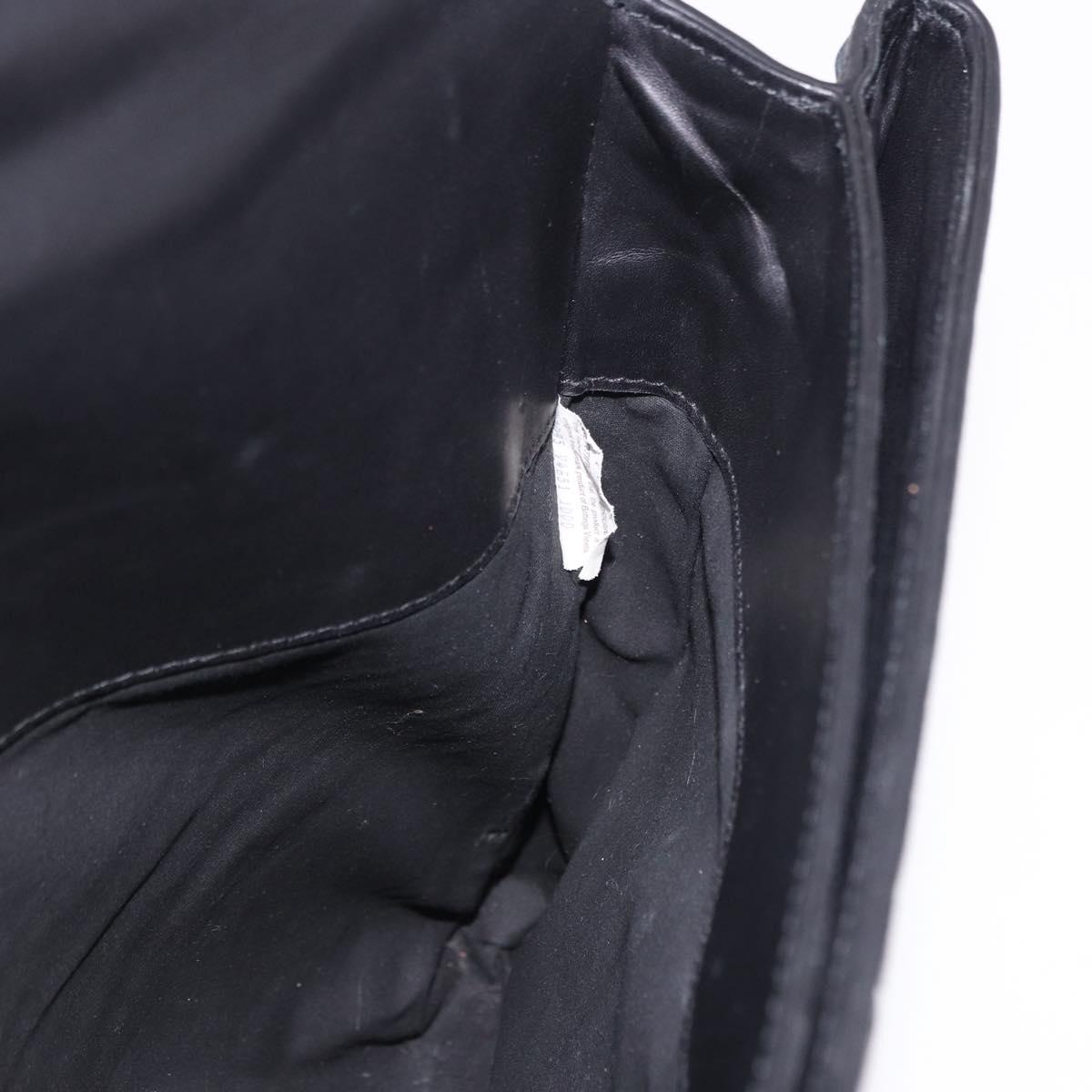 BOTTEGA VENETA INTRECCIATO Briefcase Leather Black 113095 Auth SW2642V