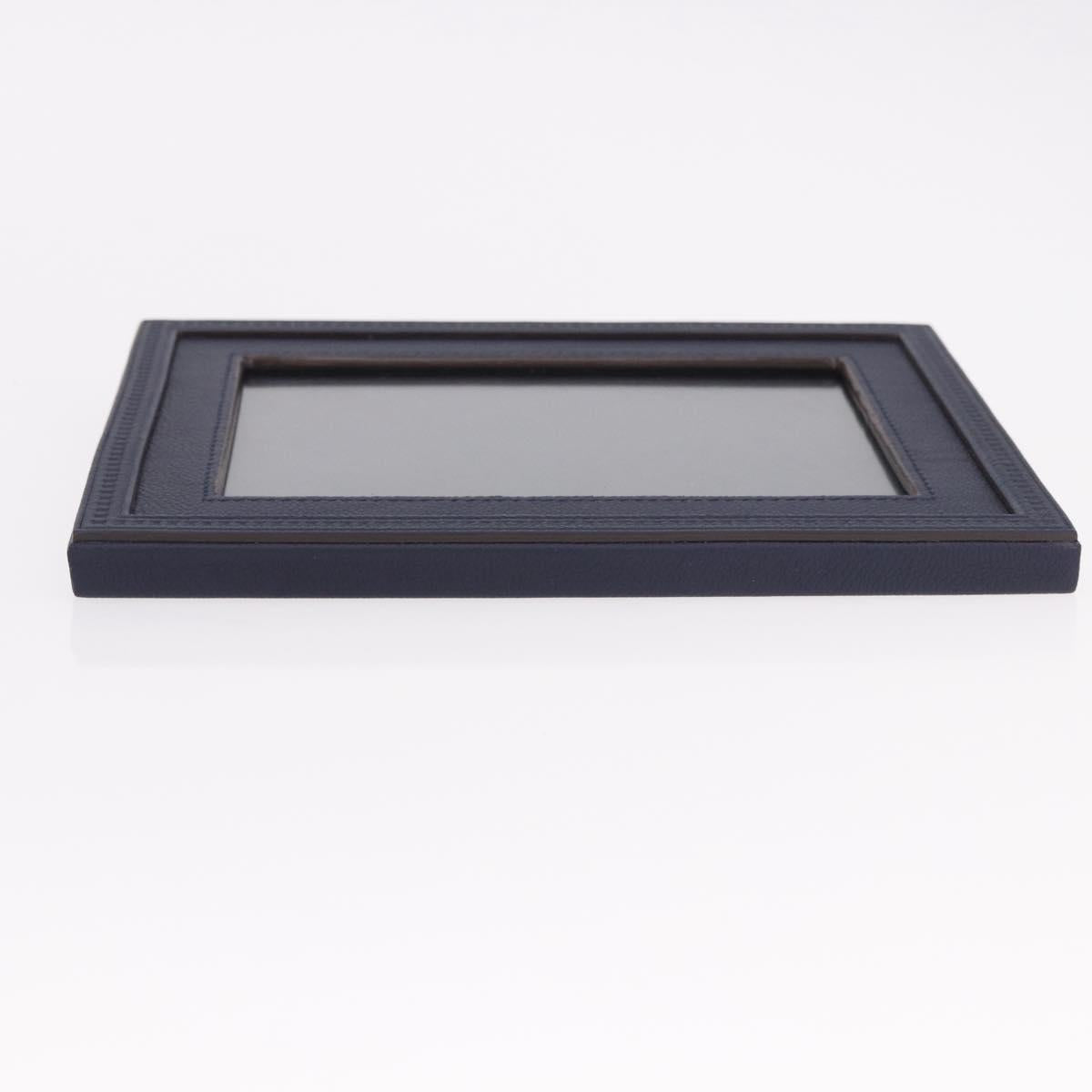 LOUIS VUITTON Cardul Photo Henri MM Photo Frame Leather Navy R98155 Auth SW2644M