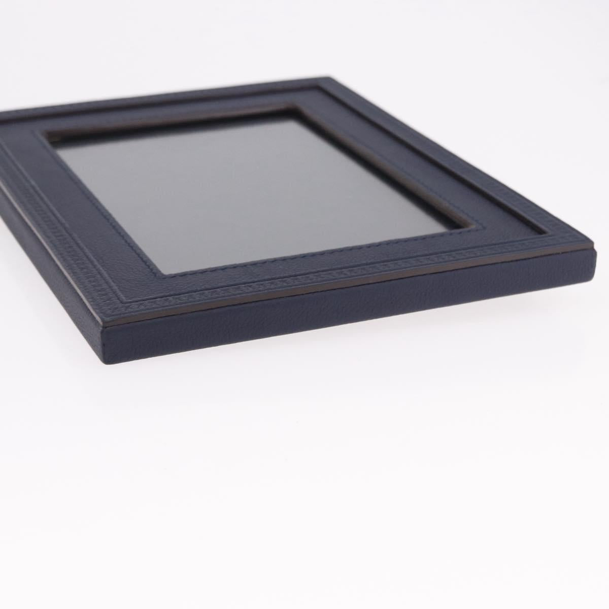 LOUIS VUITTON Cardul Photo Henri MM Photo Frame Leather Navy R98155 Auth SW2644M