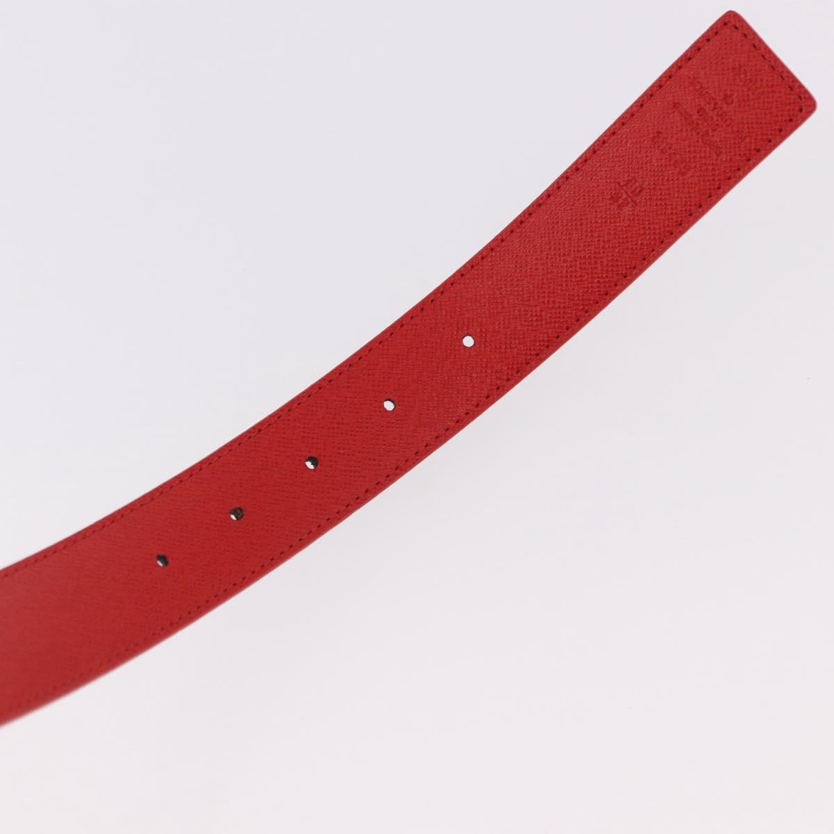 LOUIS VUITTON Monogram Ceinture LV Initials Belt Red LV Auth SW2645M