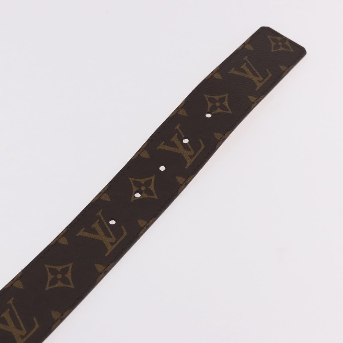 LOUIS VUITTON Monogram Ceinture LV Initials Belt LV Auth SW2646M