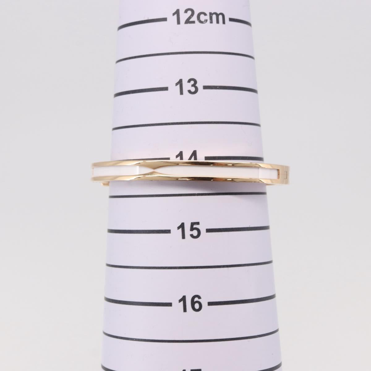 BVLGARI P-Zero One S Bracelet 750PG 26.18g Gold White Auth SW2647SM