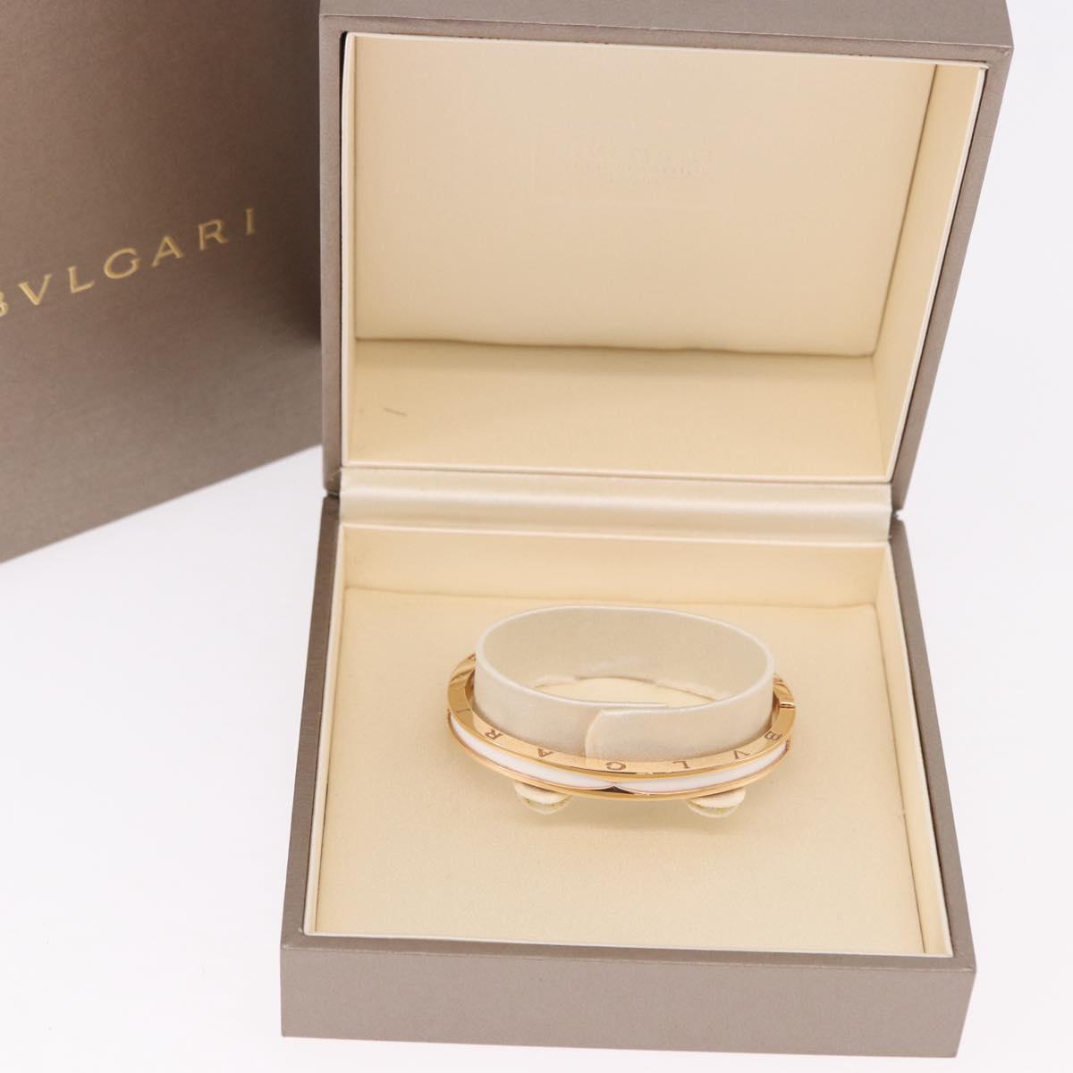BVLGARI P-Zero One S Bracelet 750PG 26.18g Gold White Auth SW2647SM
