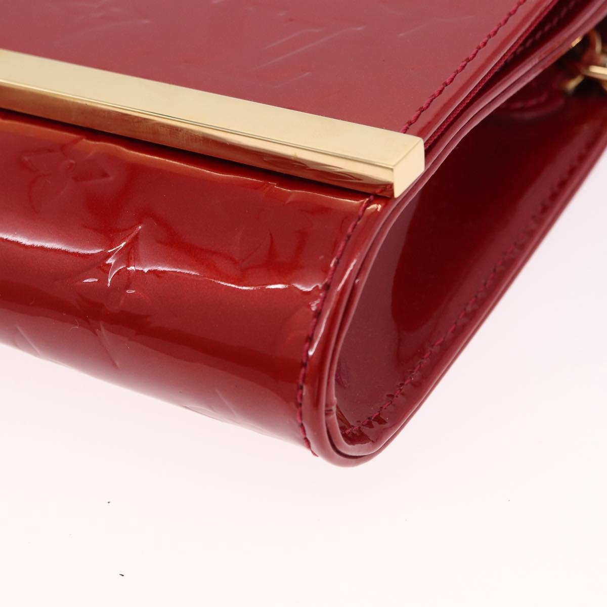 LOUIS VUITTON Monogram Vernis Clutch Ana Pomme D'amour M90095 LV Auth SW2650M