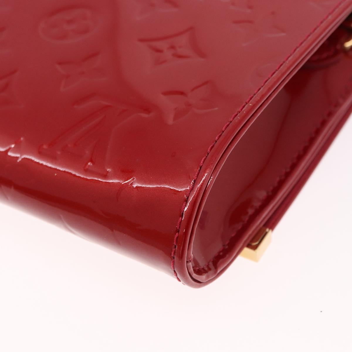 LOUIS VUITTON Monogram Vernis Clutch Ana Pomme D'amour M90095 LV Auth SW2650M