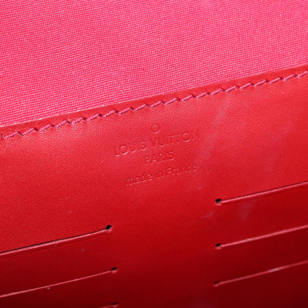 LOUIS VUITTON Monogram Vernis Clutch Ana Pomme D'amour M90095 LV Auth SW2650M
