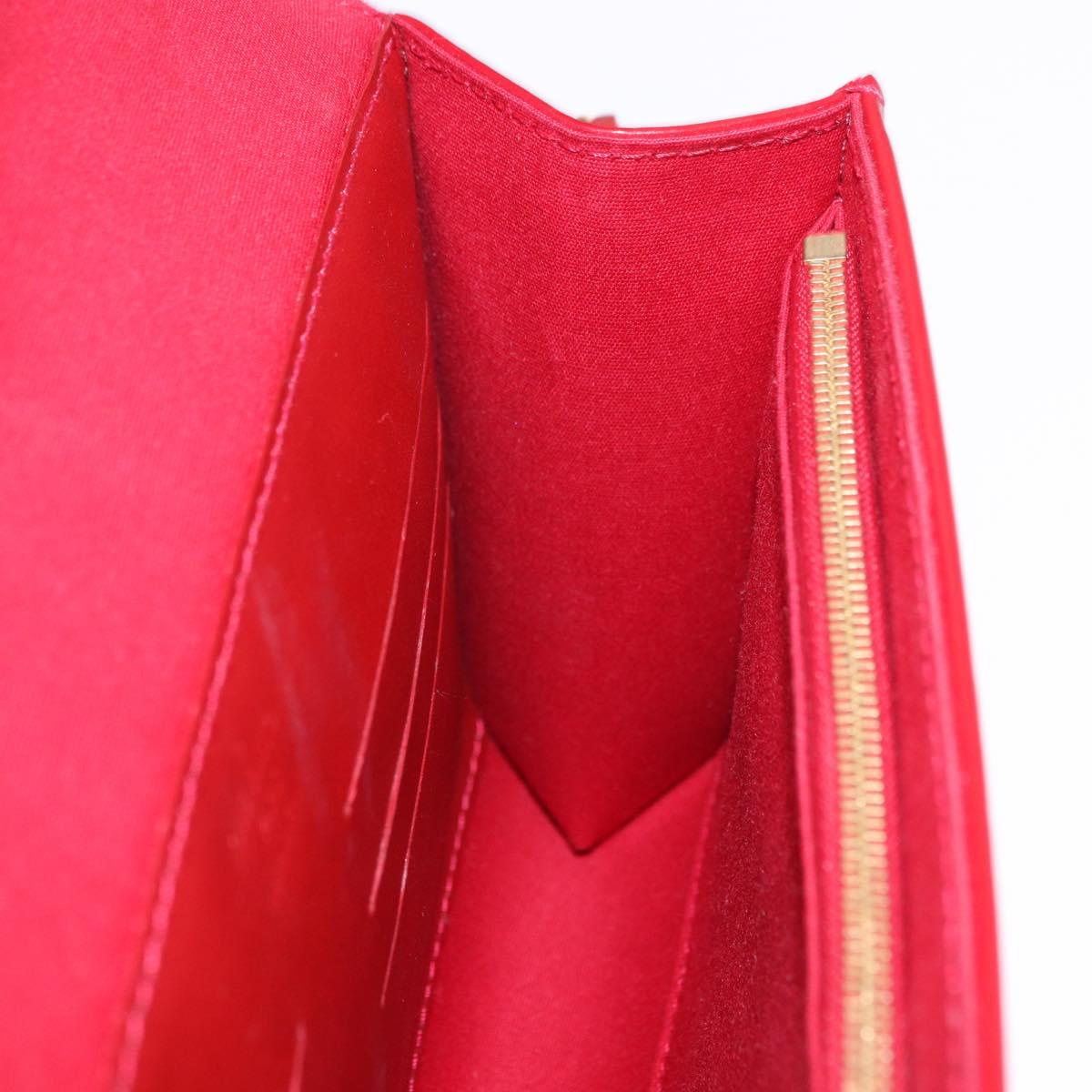 LOUIS VUITTON Monogram Vernis Clutch Ana Pomme D'amour M90095 LV Auth SW2650M