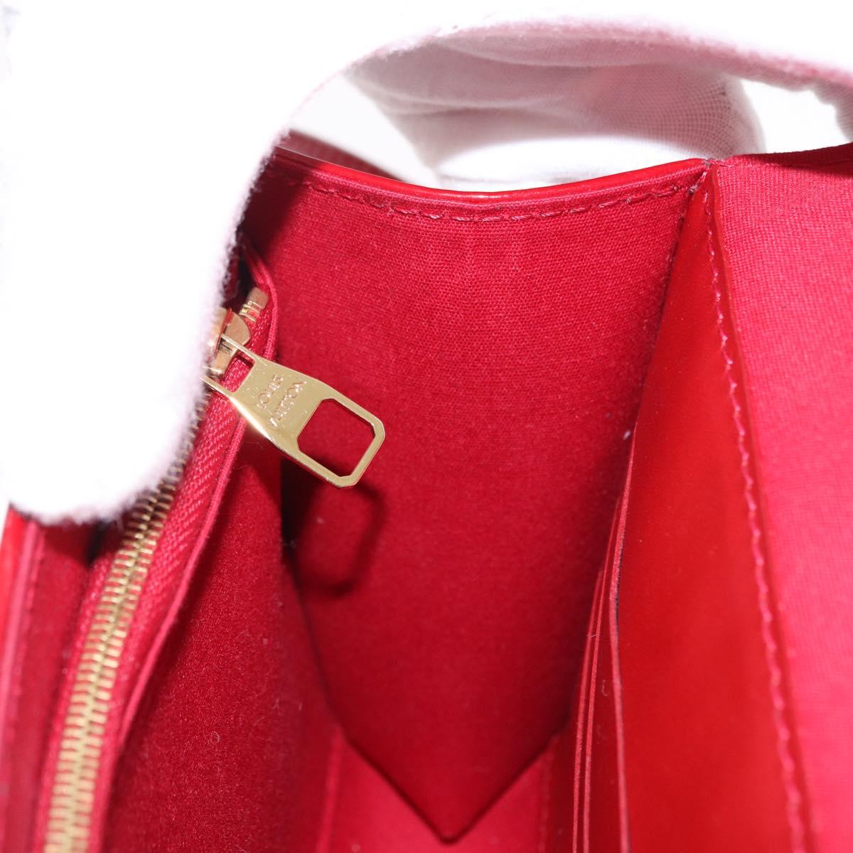LOUIS VUITTON Monogram Vernis Clutch Ana Pomme D'amour M90095 LV Auth SW2650M