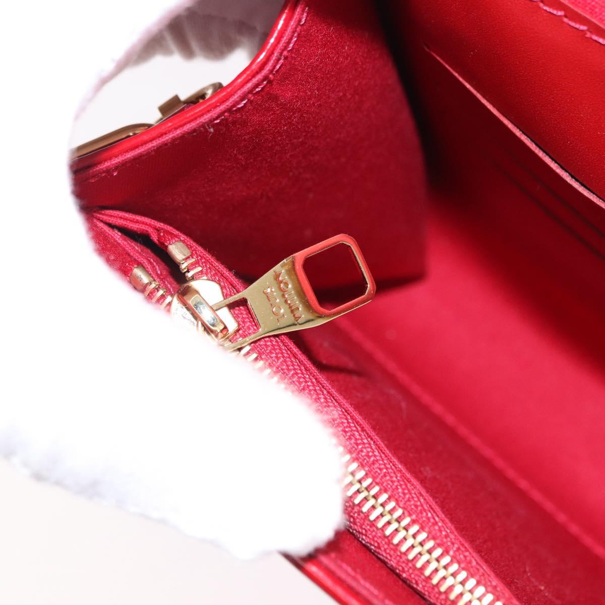 LOUIS VUITTON Monogram Vernis Clutch Ana Pomme D'amour M90095 LV Auth SW2650M