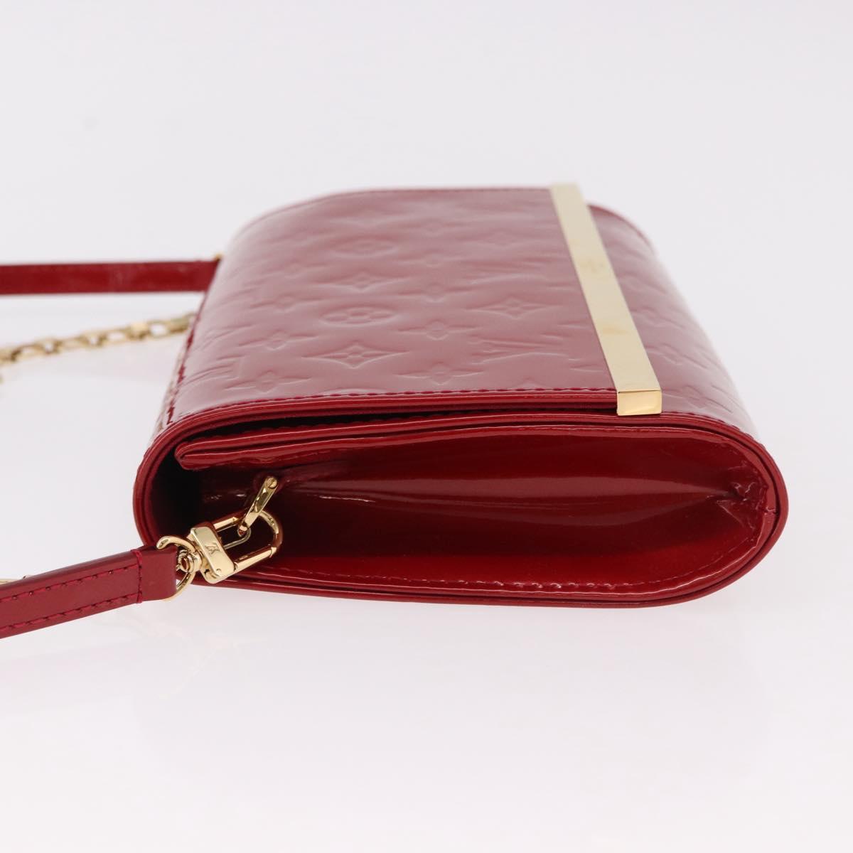 LOUIS VUITTON Monogram Vernis Clutch Ana Pomme D'amour M90095 LV Auth SW2650M