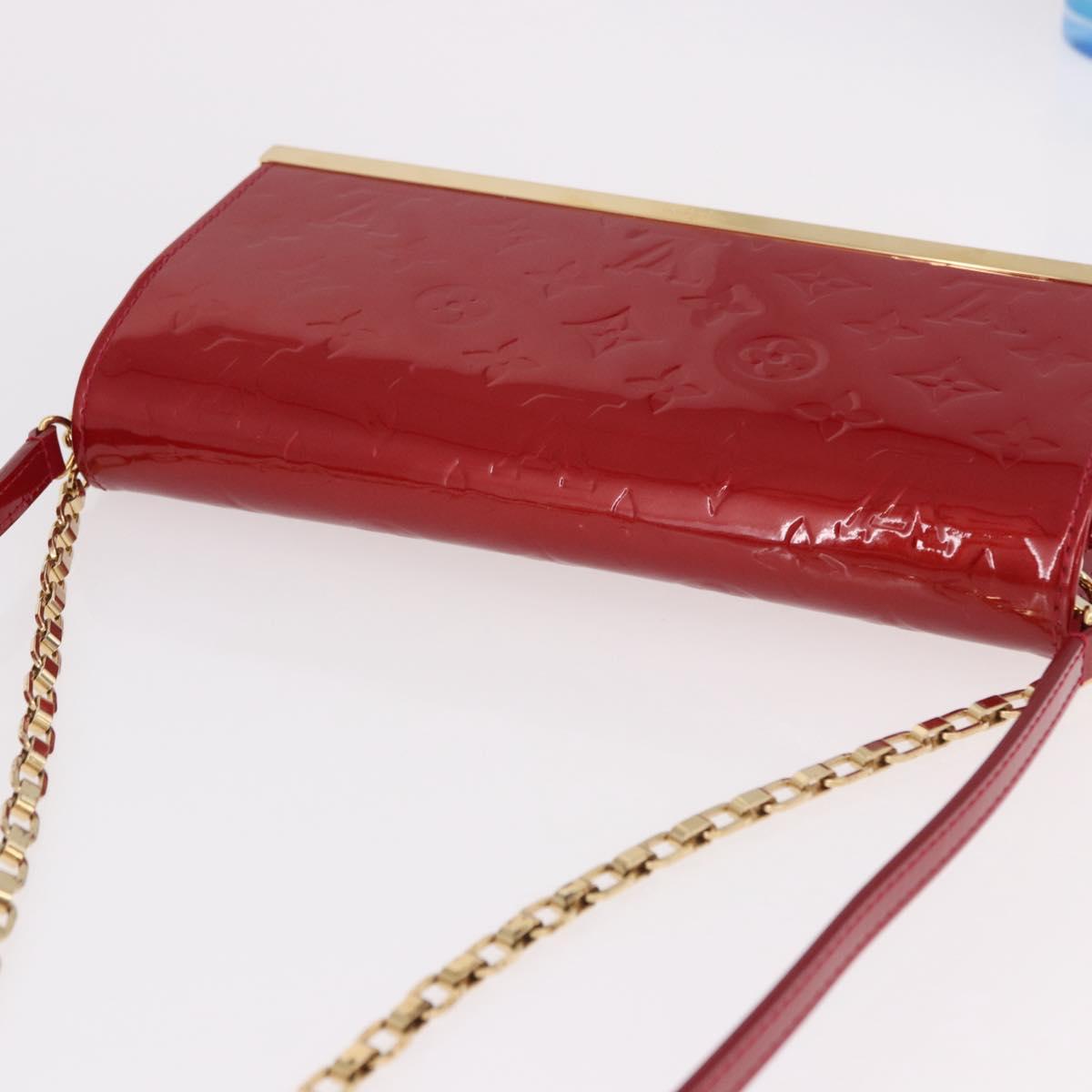 LOUIS VUITTON Monogram Vernis Clutch Ana Pomme D'amour M90095 LV Auth SW2650M