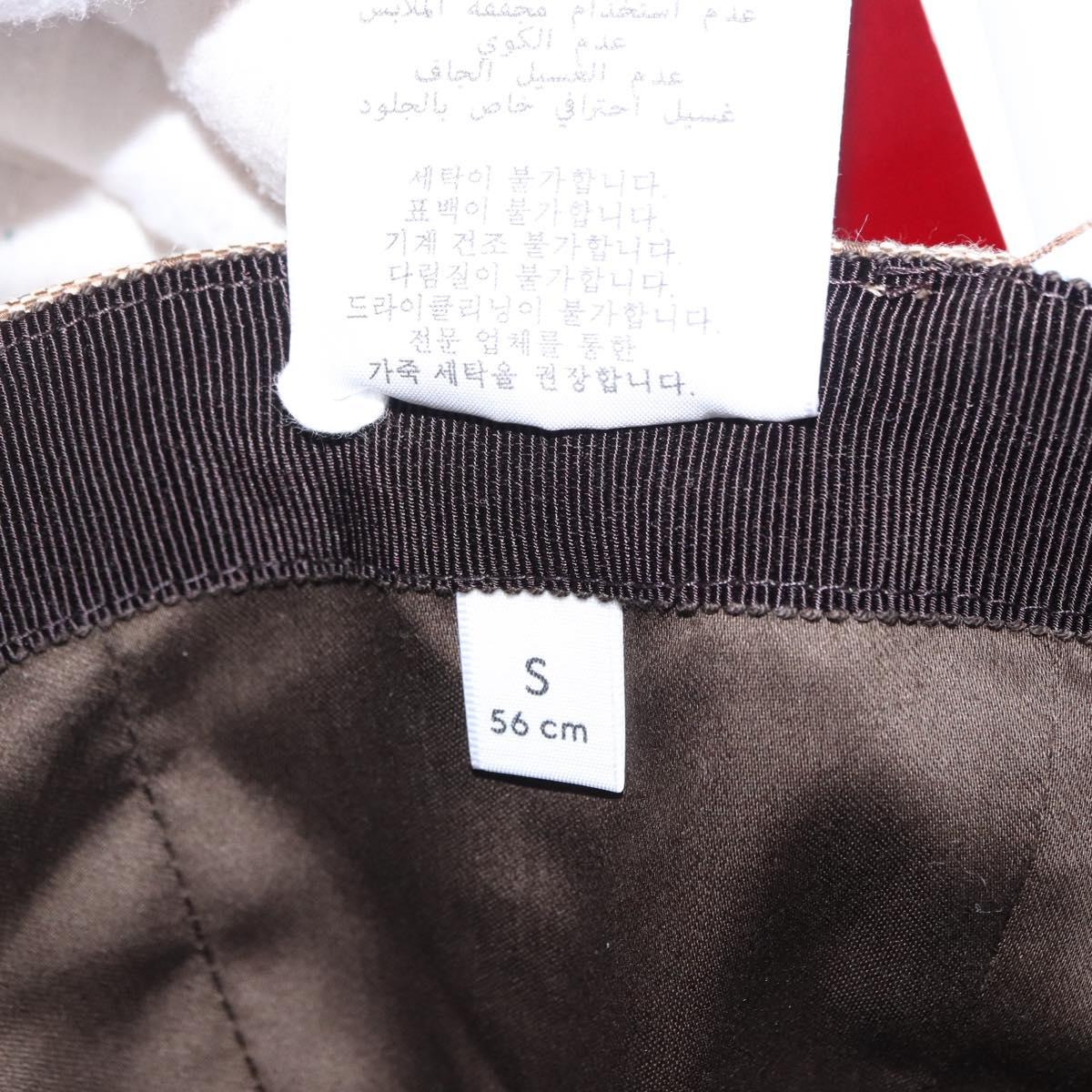 GUCCI GG Canvas Yuko Higuchi Baseball Cap Beige Light Blue Auth SW2658SM