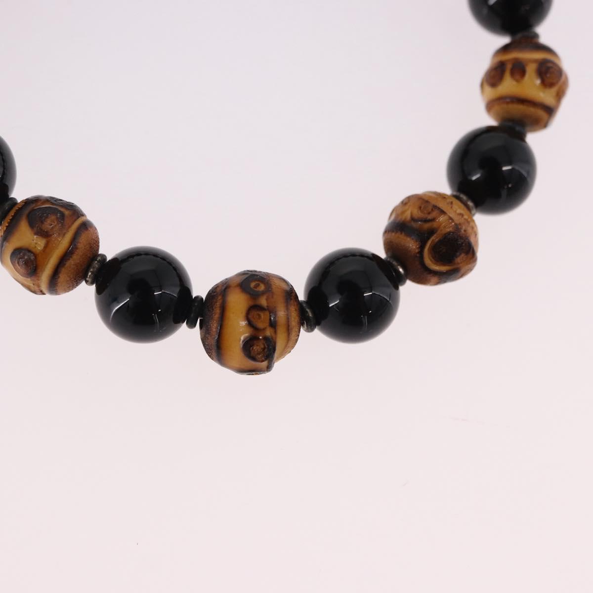 GUCCI Beads Bracelet Metal Multicolor Silver Auth SW2659M