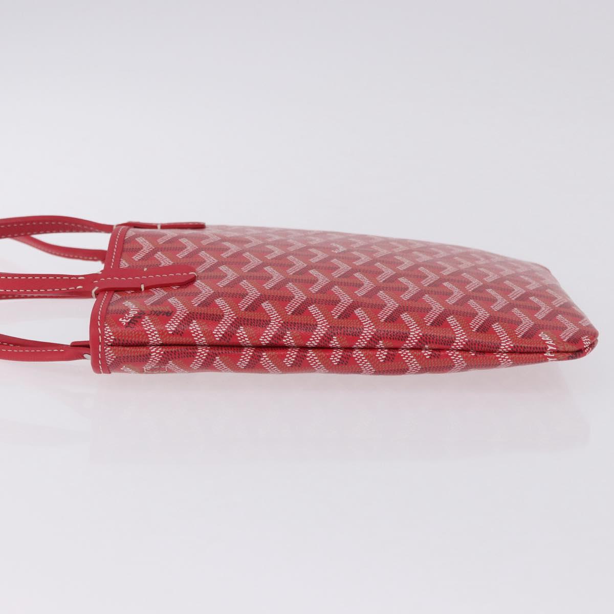 GOYARD Herringbone 2025 Only Poitiers Bag Bag PVC 2way Red Auth SW2665SM