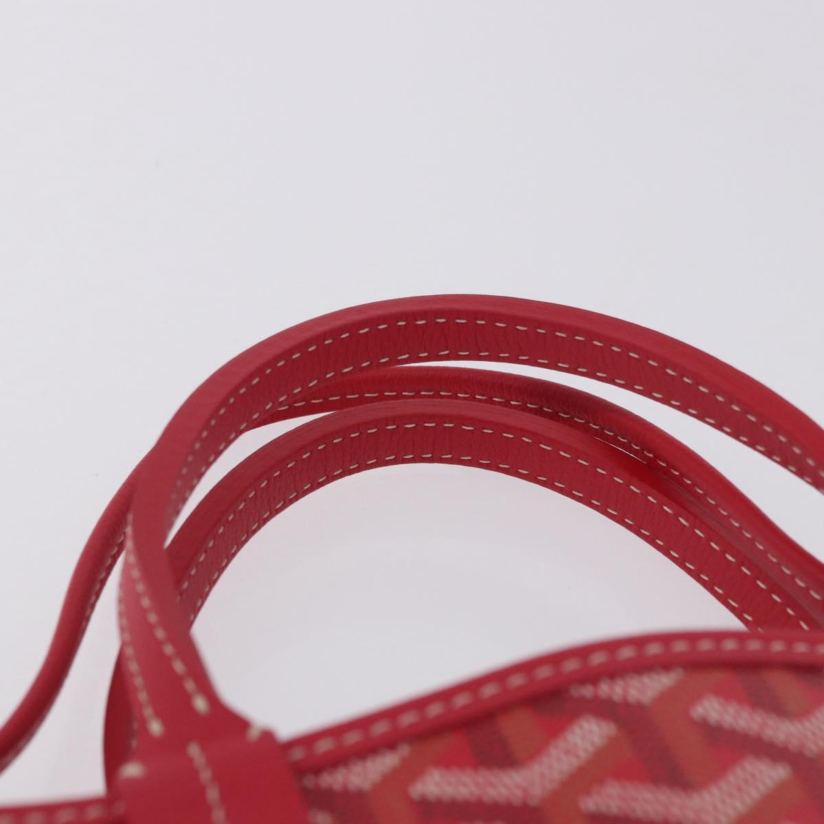 GOYARD Herringbone 2025 Only Poitiers Bag Bag PVC 2way Red Auth SW2665SM