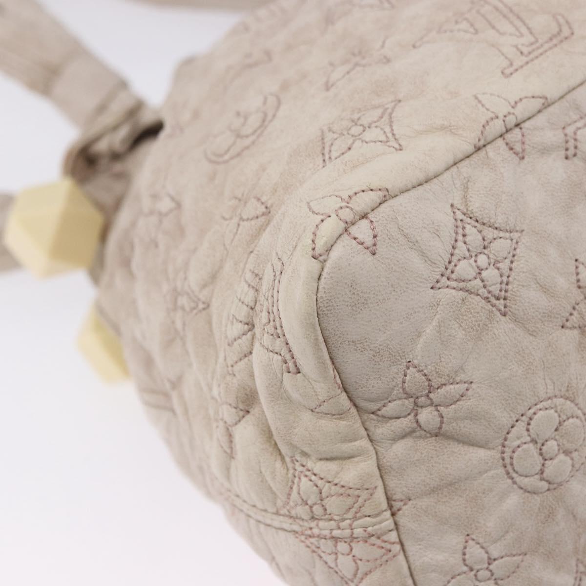 LOUIS VUITTON Monogram Orump Stratus PM Tote Bag Beige M95369 LV Auth SW2666SAV