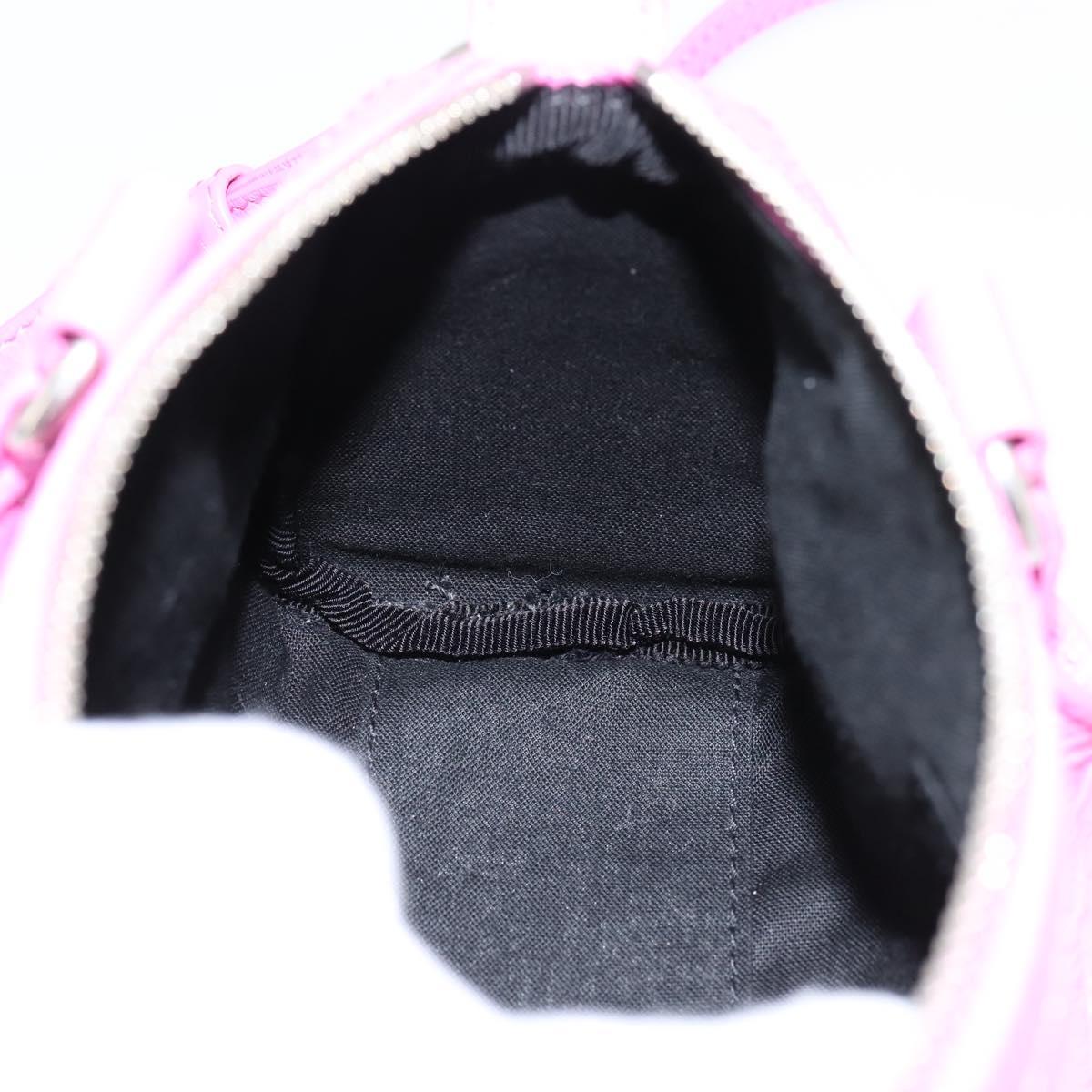 BALENCIAGA Le Cagole Nano Duffel Bag Leather 2way Pink 792599 Auth SW2670SAM