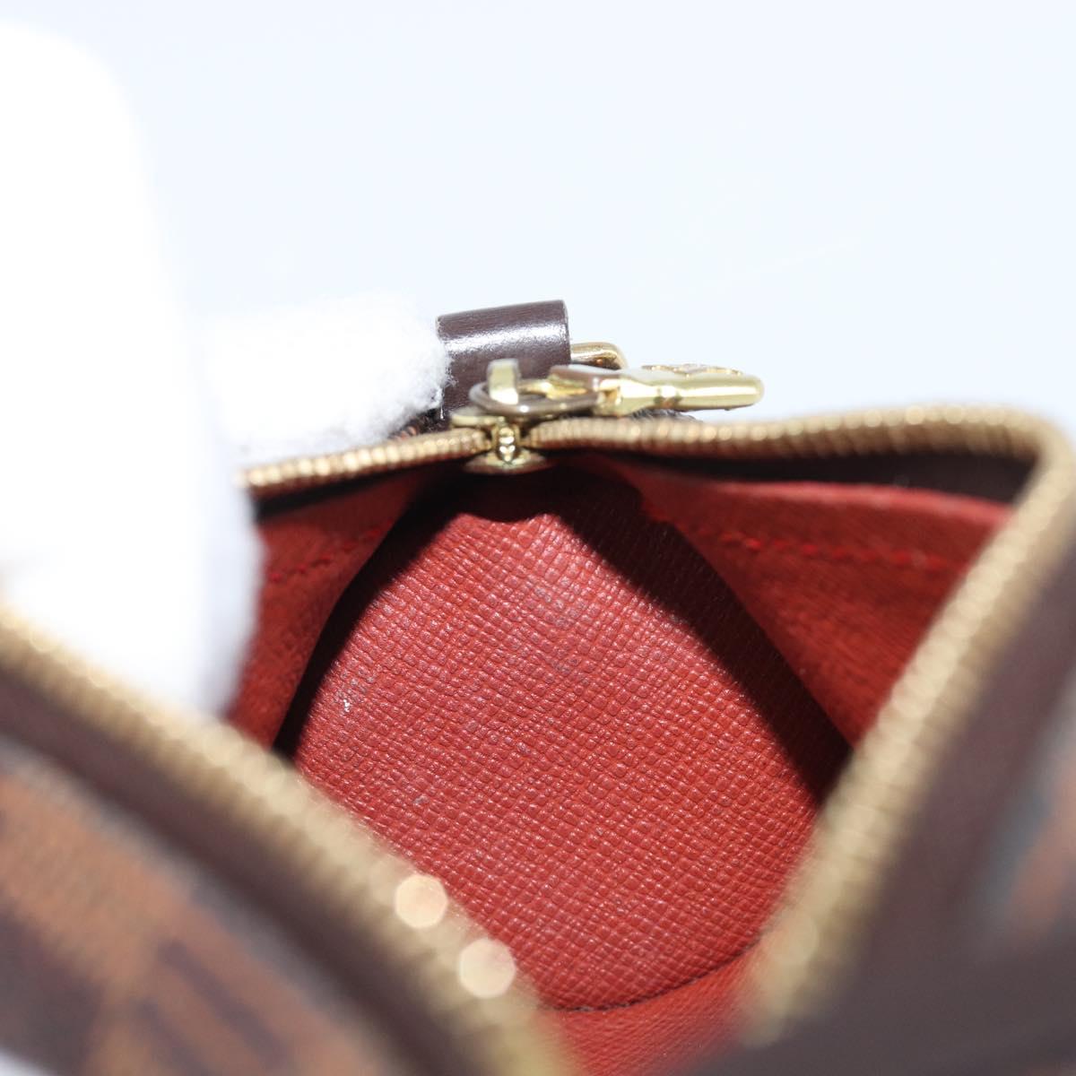 LOUIS VUITTON Damier Ebene Papillon Pouch LV Auth SW2679