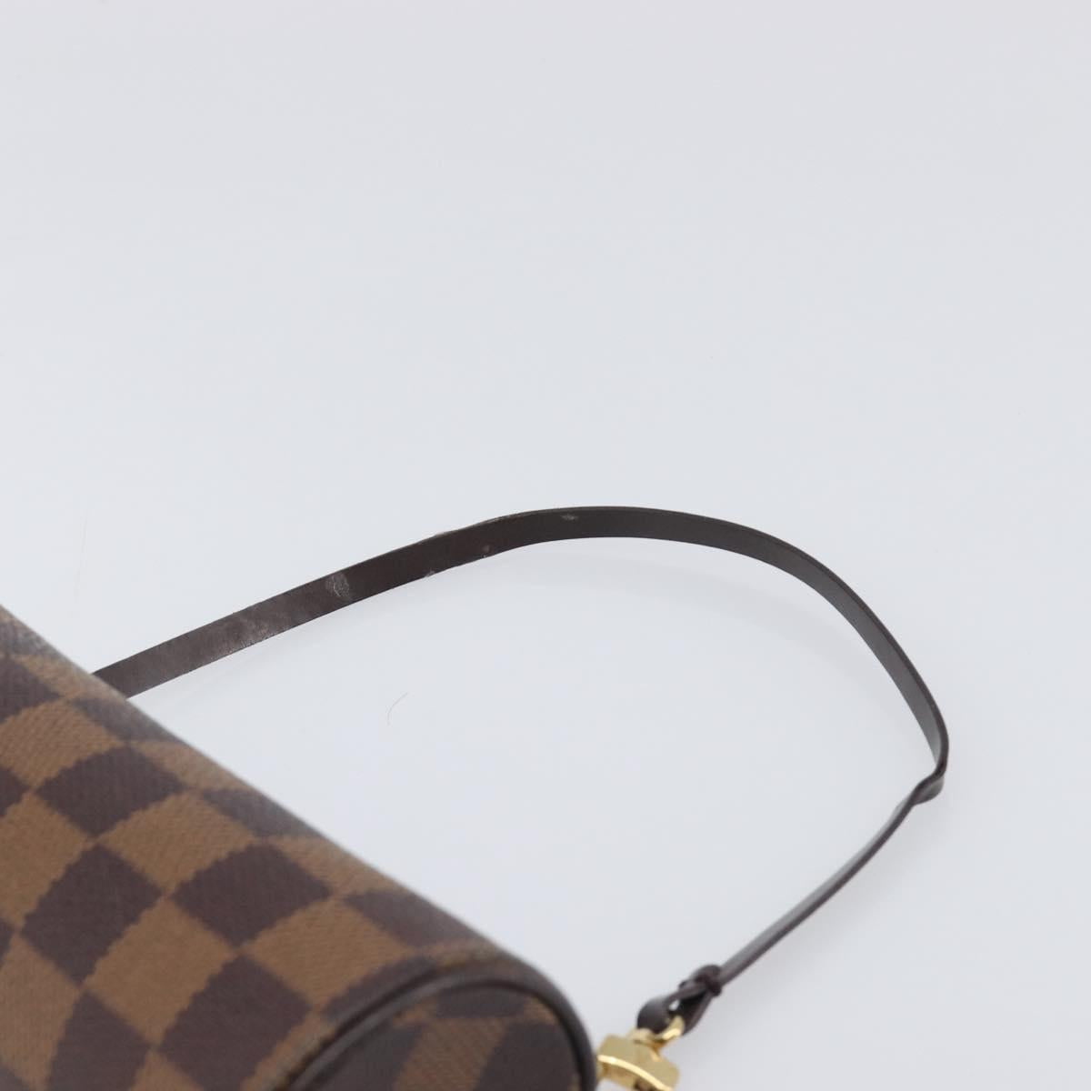 LOUIS VUITTON Damier Ebene Papillon Pouch LV Auth SW2679