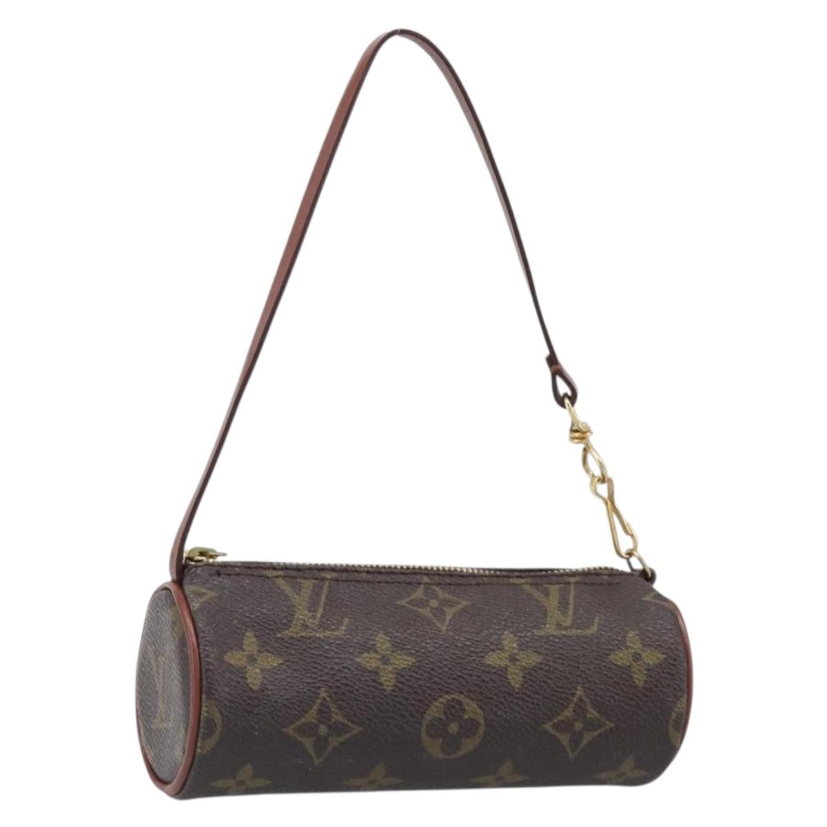 LOUIS VUITTON Monogram Papillon Pouch LV Auth SW2680